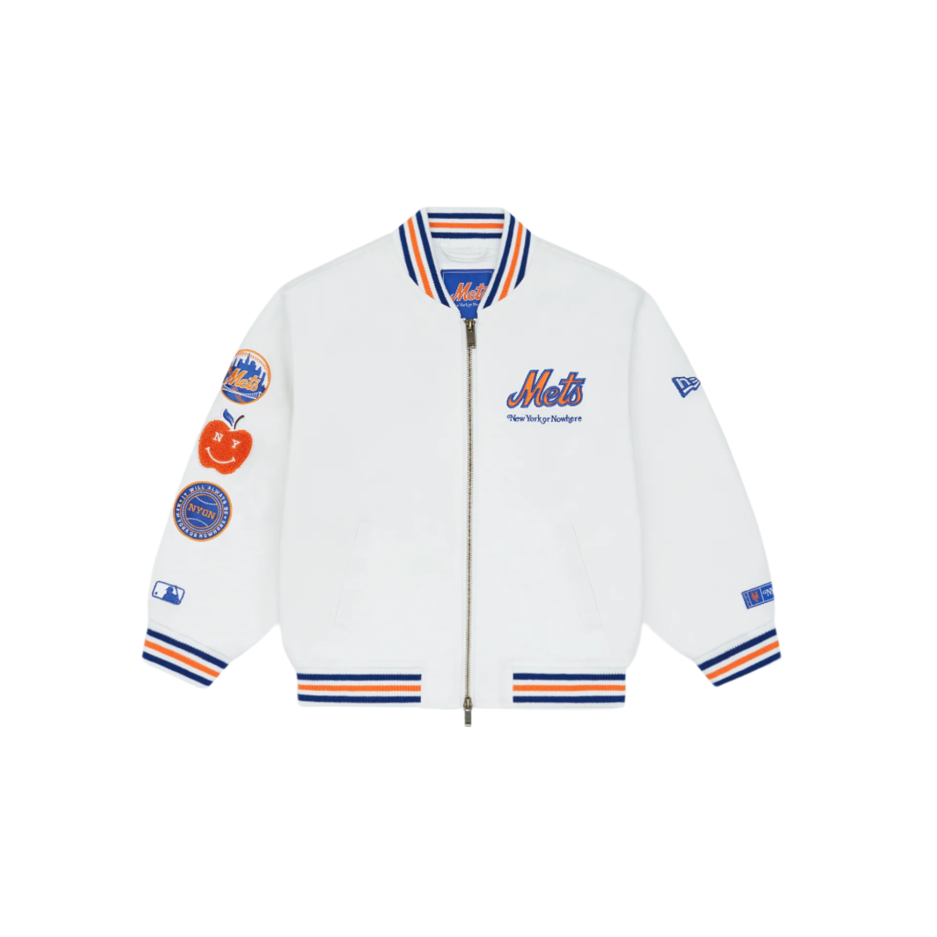 New York Or Nowhere X New York Mets Youth White Jacket