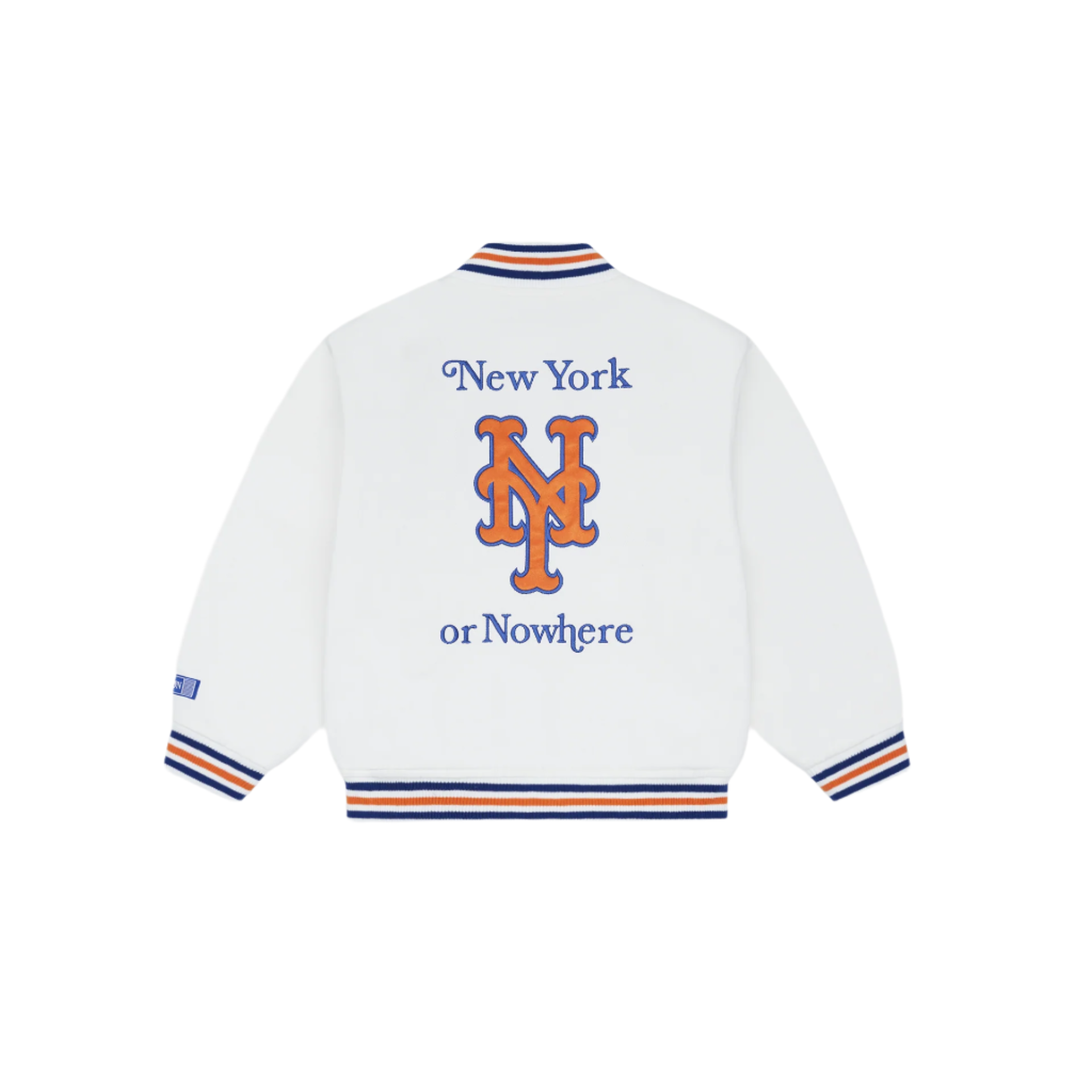 Alternative view of New York Or Nowhere X New York Mets Youth White Jacket