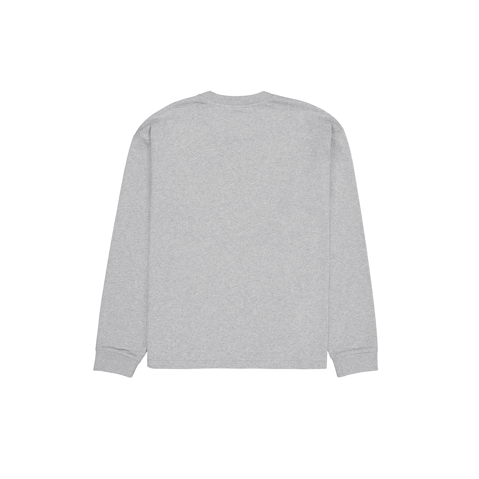 Alternative view of Aurora Heather Gray Long Sleeve Pocket T-Shirt