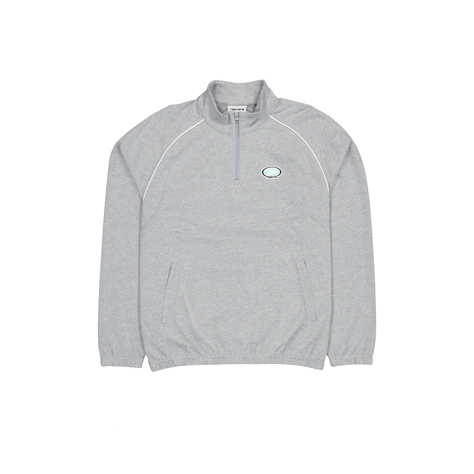 Alternative view of Shoreline Heather Gray Half-Zip Pullover