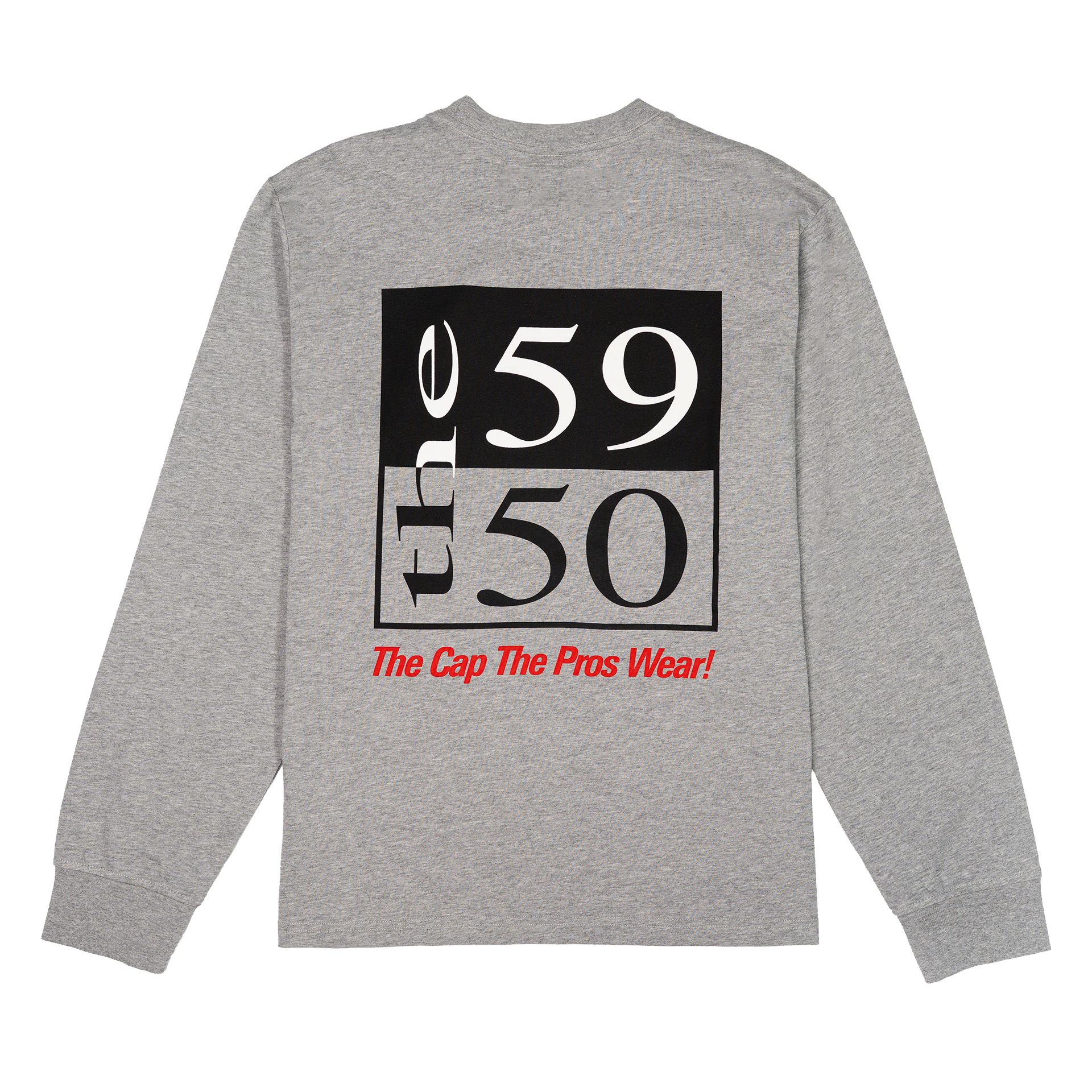 Alternative view of New Era Branded 59Fifty Archivist Heather Gray Long Sleeve T-Shirt